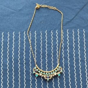 Elegant Gold and Green Necklace